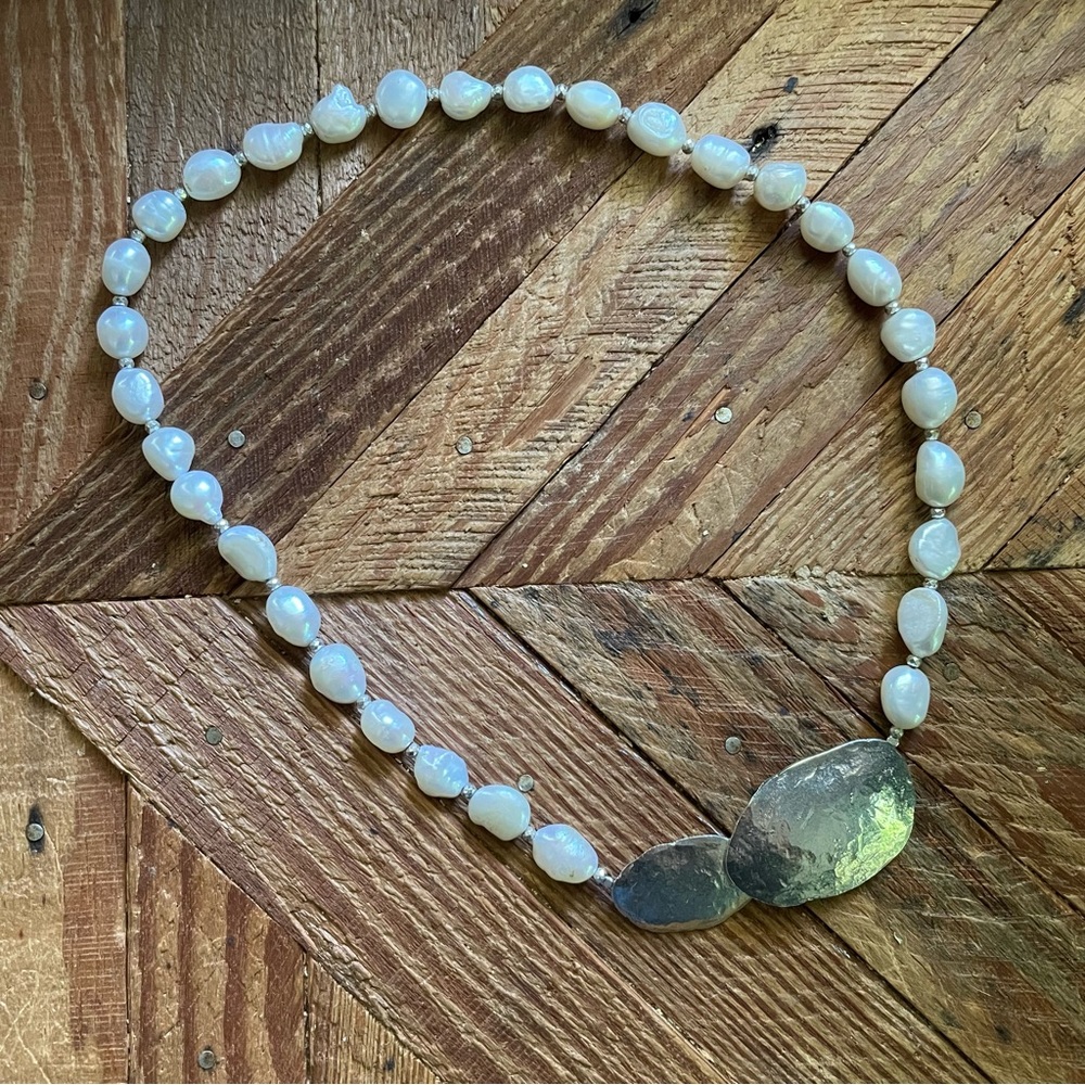 Sterling Silver and Freshwater Pearl Necklace